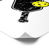 Pickleball distressed design  poster (Hoek)