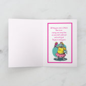 Pickleball Diva met lamantijn Verjaardag Feestdagen Kaart (Binnen)