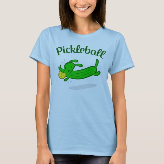 Pickleball Dog Pickles T-shirt voor dames (Voorkant)