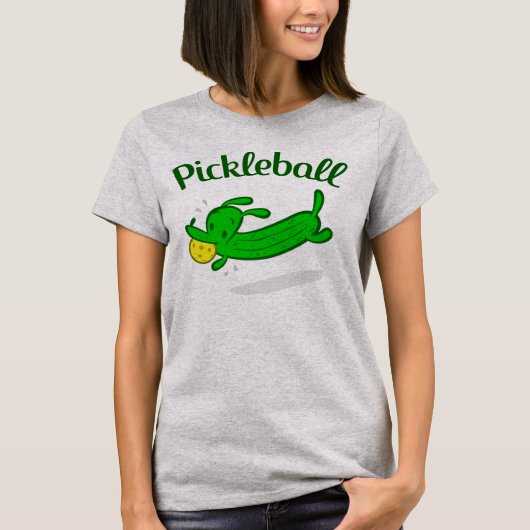 Pickleball Dog Pickles T-shirt voor dames (Voorkant)