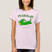 Pickleball Dog Pickles T-shirt voor dames (Voorkant)