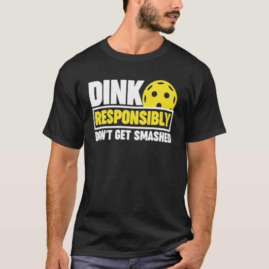 Pickleball don't get smashed t-shirt (Voorkant)