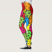 Pickleball Dotted Ball Party Kleur Pop Leggings (Links)