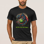 Pickleball Dragon voor Paddleball Spelers Beste Gi T-shirt (Voorkant)