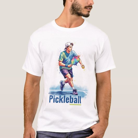 Pickleball Drawing T-shirt (Voorkant)