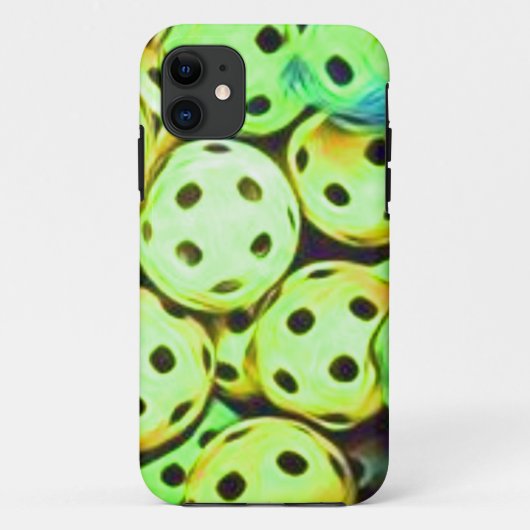Pickleball Dream Yellow en Green Balls Case-Mate iPhone Case (Achterkant)