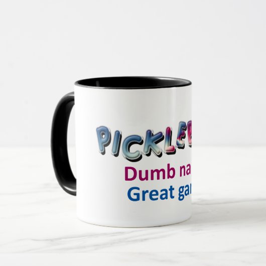 Pickleball Dumb Naam koelend2 Mok (Voorkant links)