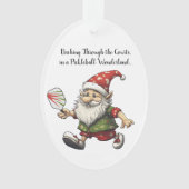 🎄 Pickleball Dwarf's Holiday Match 🎄 Ornament (voorkant)