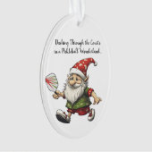 🎄 Pickleball Dwarf's Holiday Match 🎄 Ornament (voorkant)