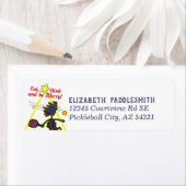 Pickleball Eat, Dink, BE Merry Address Label (Insitu)