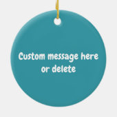 Pickleball Eat Sleep Pickleball groene tekst Keramisch Ornament (Achterkant)