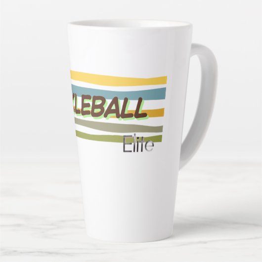 Pickleball Elite spelerssport Latte Mok (Rechterhoek)