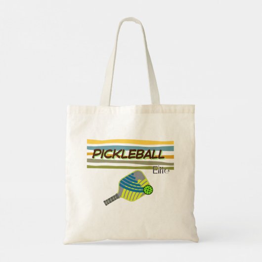 Pickleball Elite spelerssport Tote Bag (Achterkant)