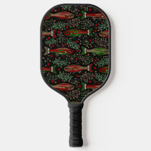 Pickleball en Geviste Brook Forel Rood Groen Grijs Paddle