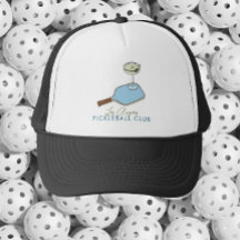 Pickleball en martini grafische clubhoed