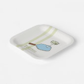 Pickleball en Martini Party Papieren Bordje (Gebogen)