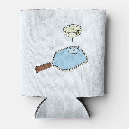 pickleball en martini's blikjeskoeler (Voorkant)