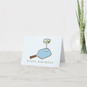 Pickleball en Martini's verjaardagskaart Bedankkaart (Voorkant)