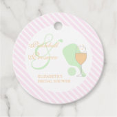 Pickleball- en Prosecco-bruidsfeest Bedankjes Labels (Voorkant)