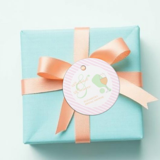 Pickleball- en Prosecco-bruidsfeest Bedankjes Labels