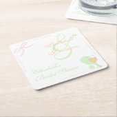 Pickleball en Prosecco Bruidsmeisjesfeest Kartonnen Onderzetters (Schuin)