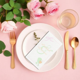 Pickleball en Prosecco Bruidsmeisjesfeest Servet