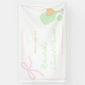 Pickleball en Prosecco Bruidsmeisjesfeest Spandoek (Verticaal)