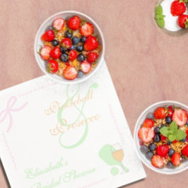 Pickleball en Prosecco Bruidsmeisjeshuwelijk Servet