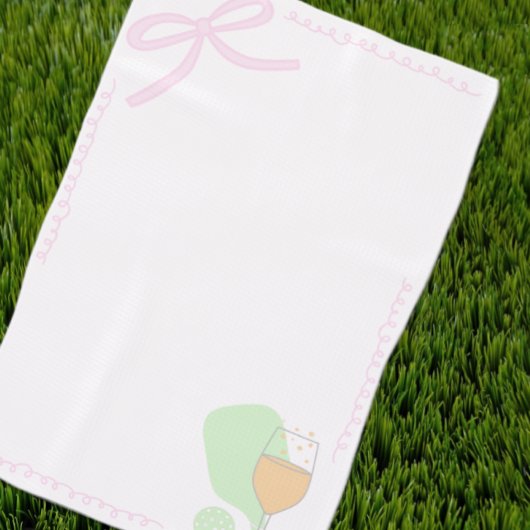 Pickleball en Prosecco Bruidsshower Handdoek