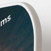 Pickleball Energy Swirl – Abstracte beweging Poste Paddle (Links Detail)