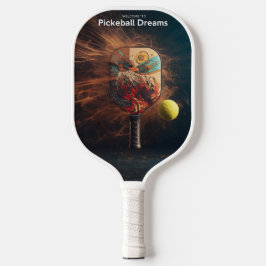Pickleball Energy Swirl – Abstracte beweging Poste Paddle