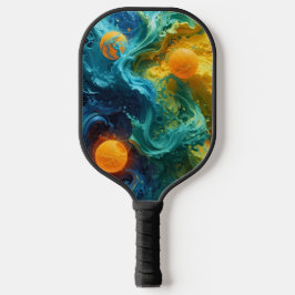 Pickleball Energy Swirl – Abstracte beweging Poste Paddle