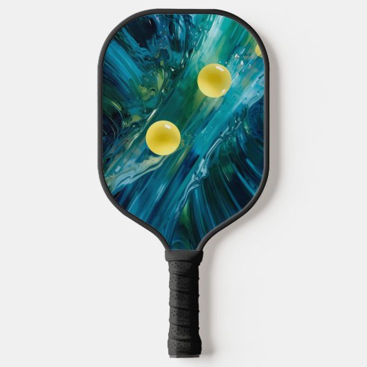 Pickleball Energy Swirl – Abstracte beweging Poste Paddle (Voorkant)