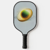 Pickleball Energy Swirl – Abstracte beweging Poste Paddle (Achterkant)