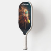 Pickleball Energy Swirl – Abstracte beweging Poste Pickleball Paddle (Links)