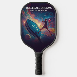Pickleball Energy Swirl – Abstracte beweging Poste Pickleball Paddle