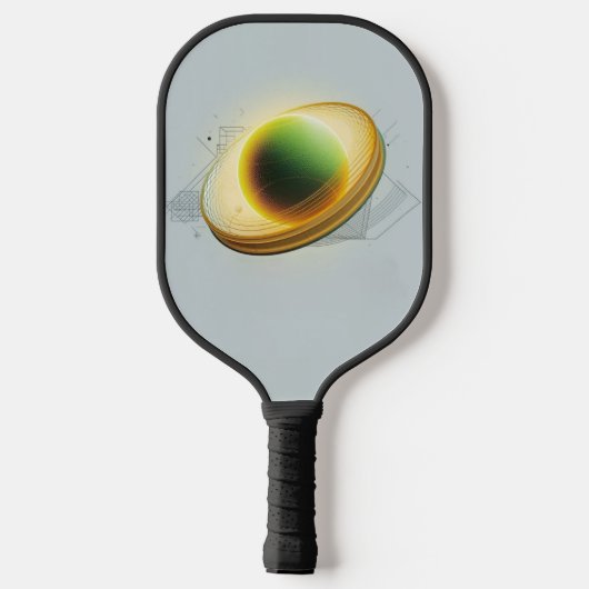 Pickleball Energy Swirl – Abstracte beweging Poste Pickleball Paddle (Achterkant)