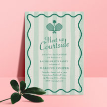 Pickleball esthetische elegante vrijgezellenfeest