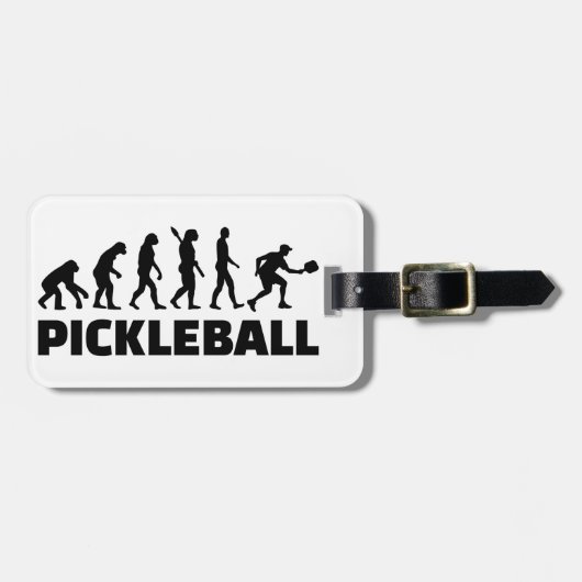 Pickleball-evolutie Bagagelabel (Voorkant horizontaal)