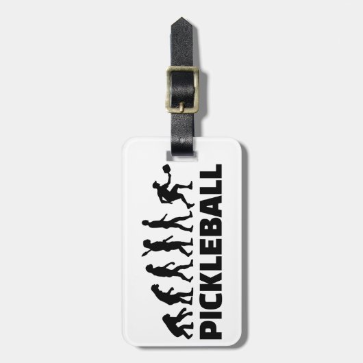 Pickleball-evolutie Bagagelabel (Voorkant verticaal)