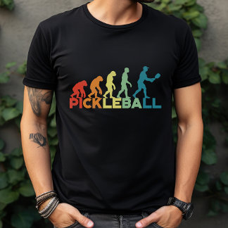 Pickleball Evolutie Grappige Aangepaste Naam of Te T-shirt