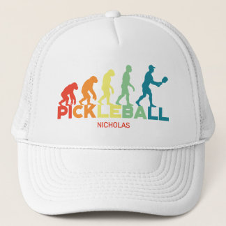 Pickleball Evolution Grappige Aangepaste Naam Trucker Pet