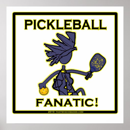 Pickleball Fanatic Poster (Voorkant)
