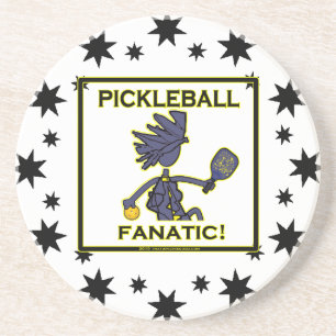 Pickleball Fanatic Zandsteen Onderzetter