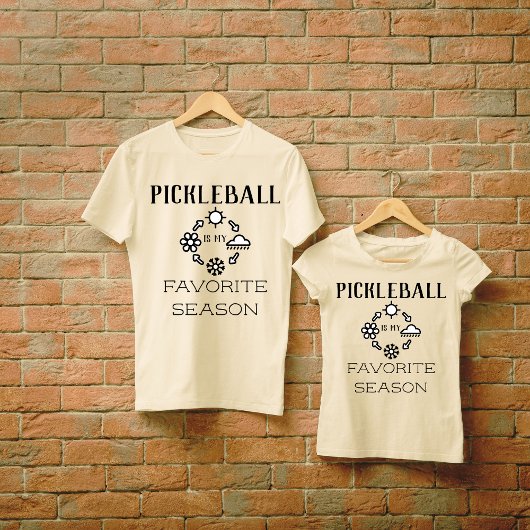 Pickleball Favoriet Seizoen Grappig Pickleball T-shirt