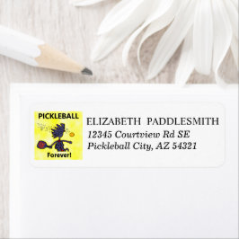 Pickleball Fearless Fun Adres Label