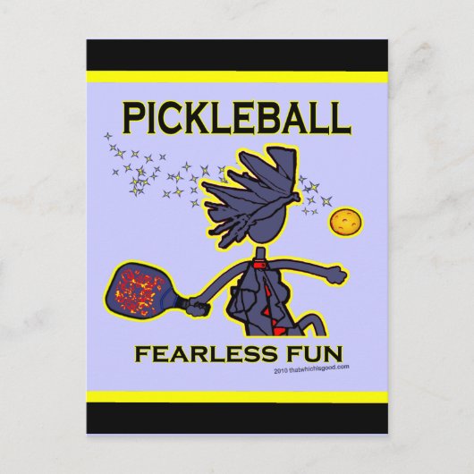 Pickleball Fearless Fun Briefkaart (Voorkant)