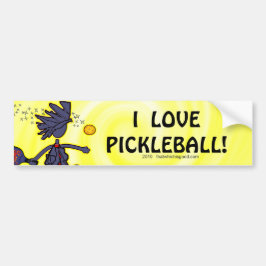 Pickleball Fearless Fun Bumpersticker