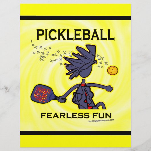 Pickleball Fearless Fun Flyer (Voorkant)