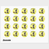 Pickleball Fearless Fun Ronde Sticker (Vel)